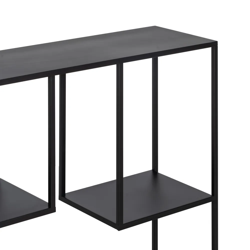 Consola hol neagra metal minimalista | Mobilier intrare modern [4]