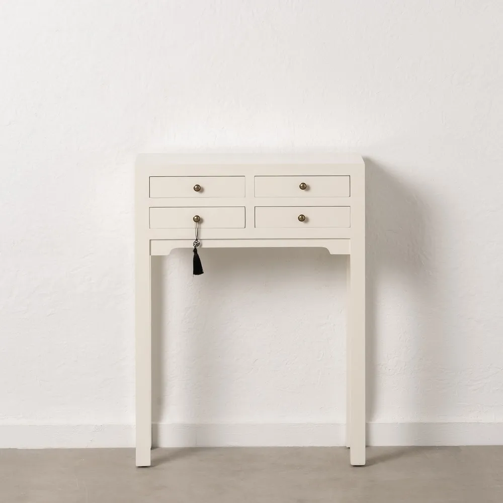 Consola alba ingusta orientala | Mobilier compact CreativDeco [1]