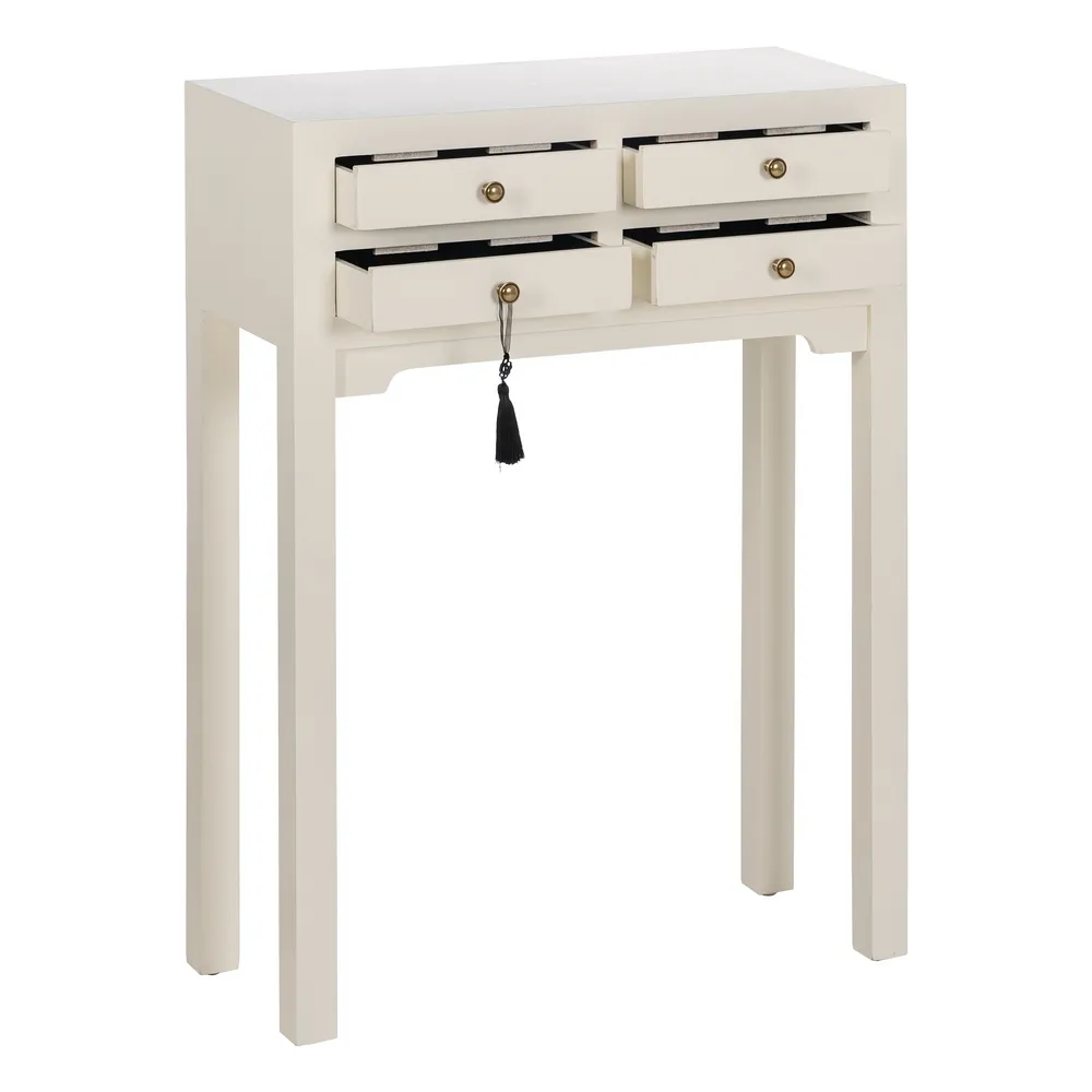 Consola alba ingusta orientala | Mobilier compact CreativDeco [3]