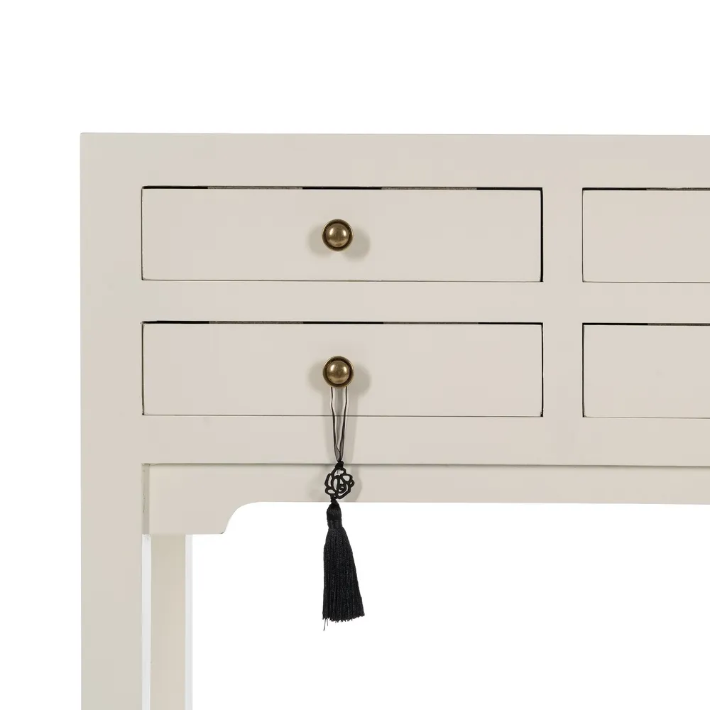 Consola alba ingusta orientala | Mobilier compact CreativDeco [5]