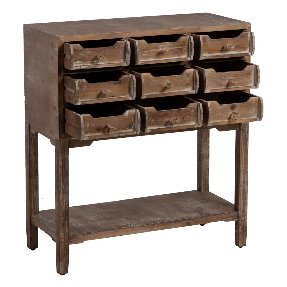 Consola lemn brad cu aspect invechit, culoare lemn natural [4]