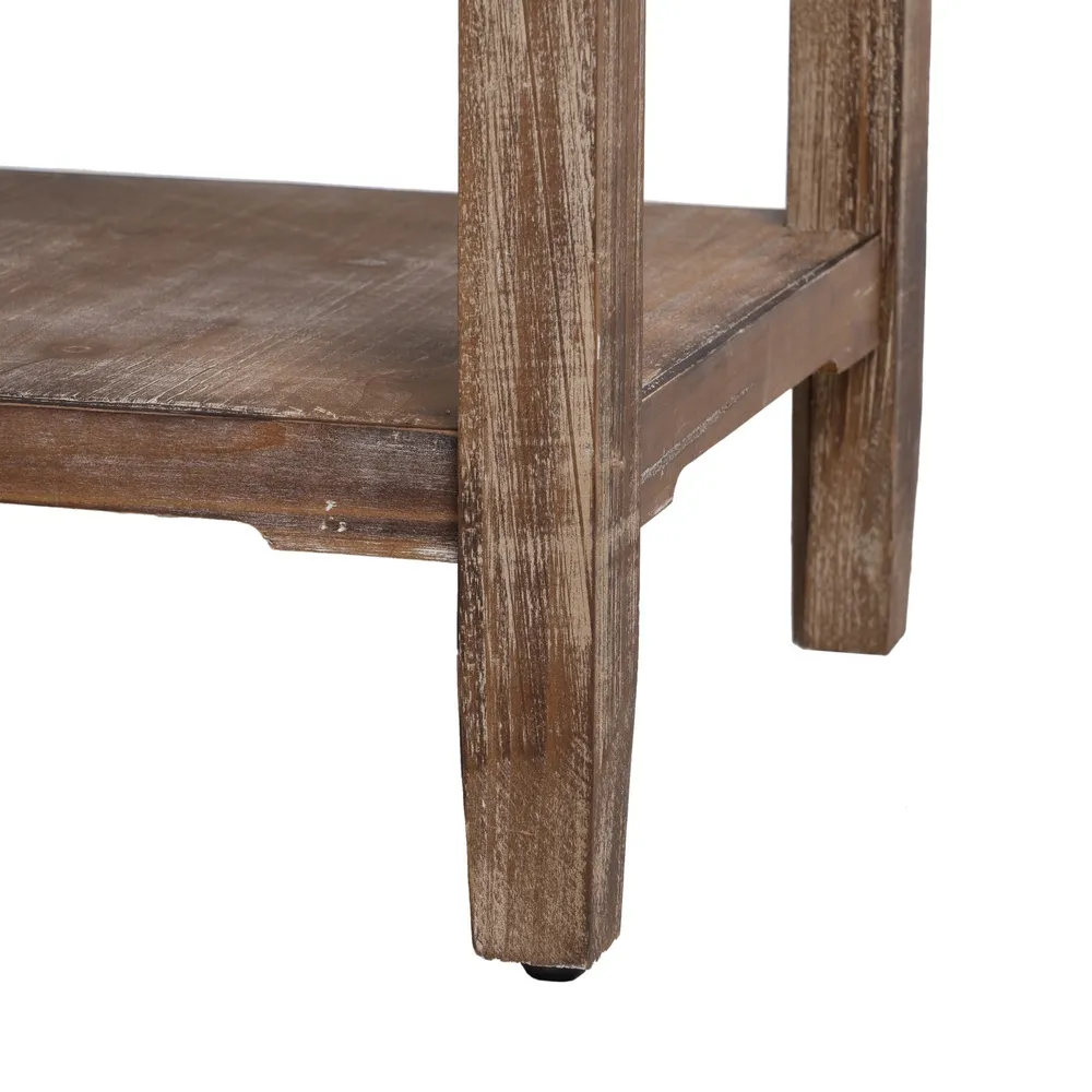 Consola lemn brad cu aspect invechit, culoare lemn natural [10]