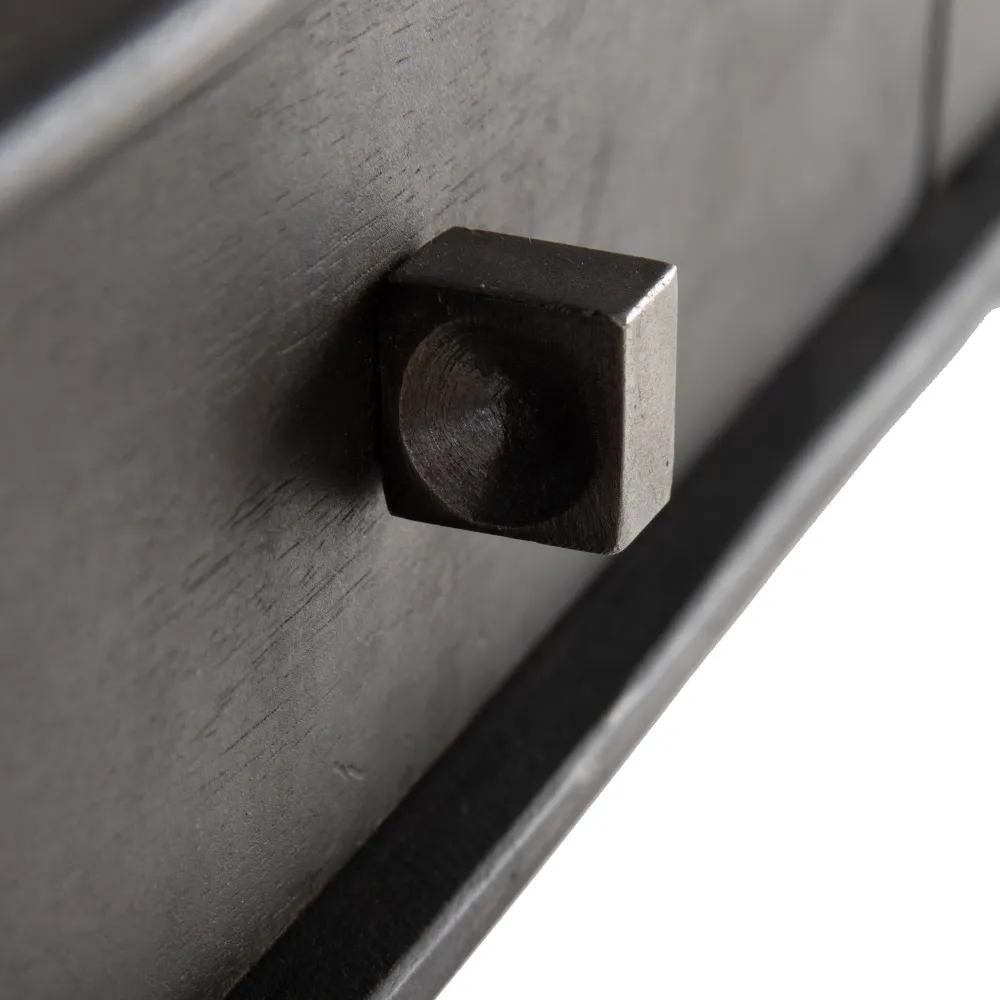 Consola lemn de mango cu sertare, maro argintiu [6]