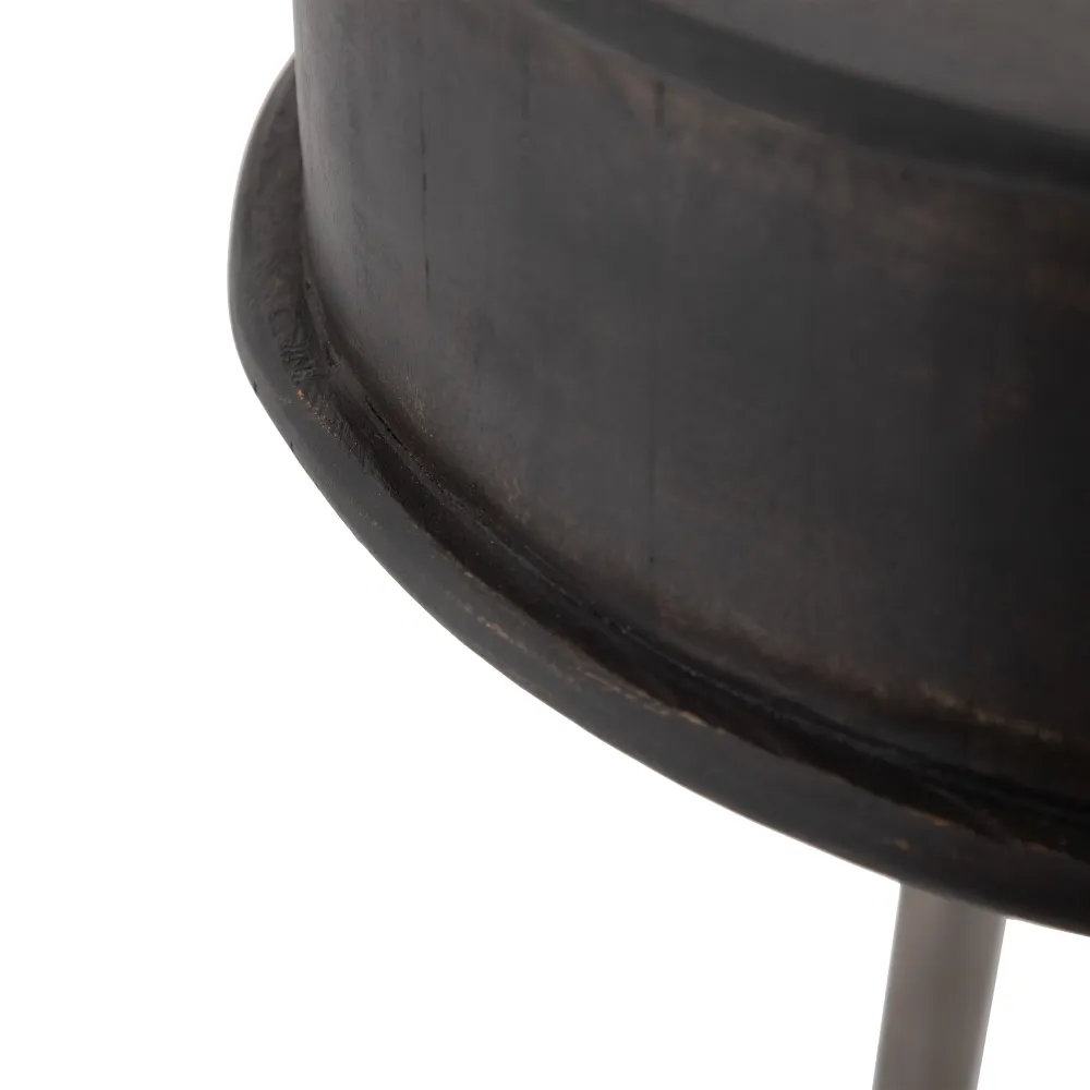 Consola lemn de mango cu sertare, maro argintiu [7]