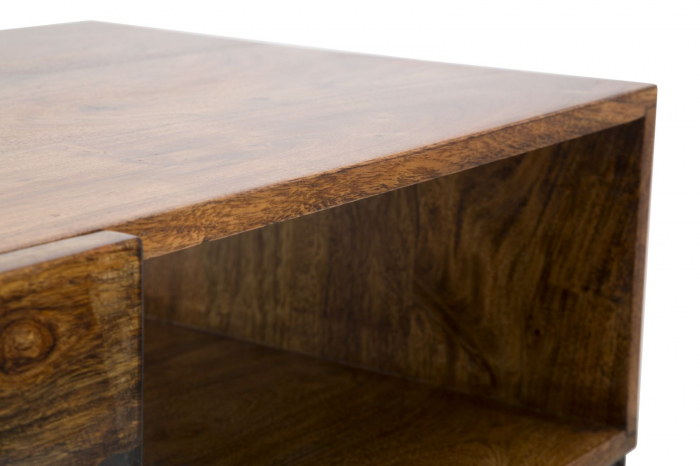 Consola Mustang lemn masiv cu rafturi industriale | CreativDeco [6]