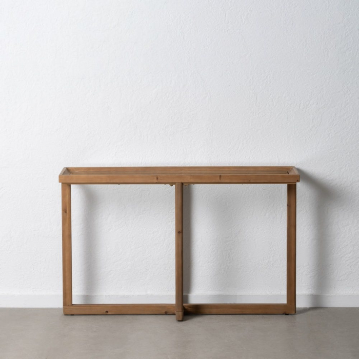 Consolă modernă brad + sticlă – stil minimalist scandi [1]