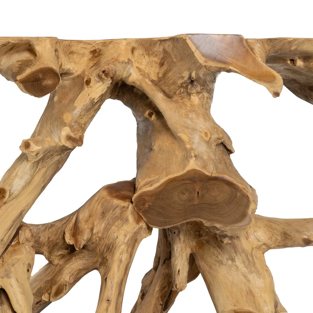 Consola lemn tec natural, culoare lemn natural - creativdeco.ro [7]