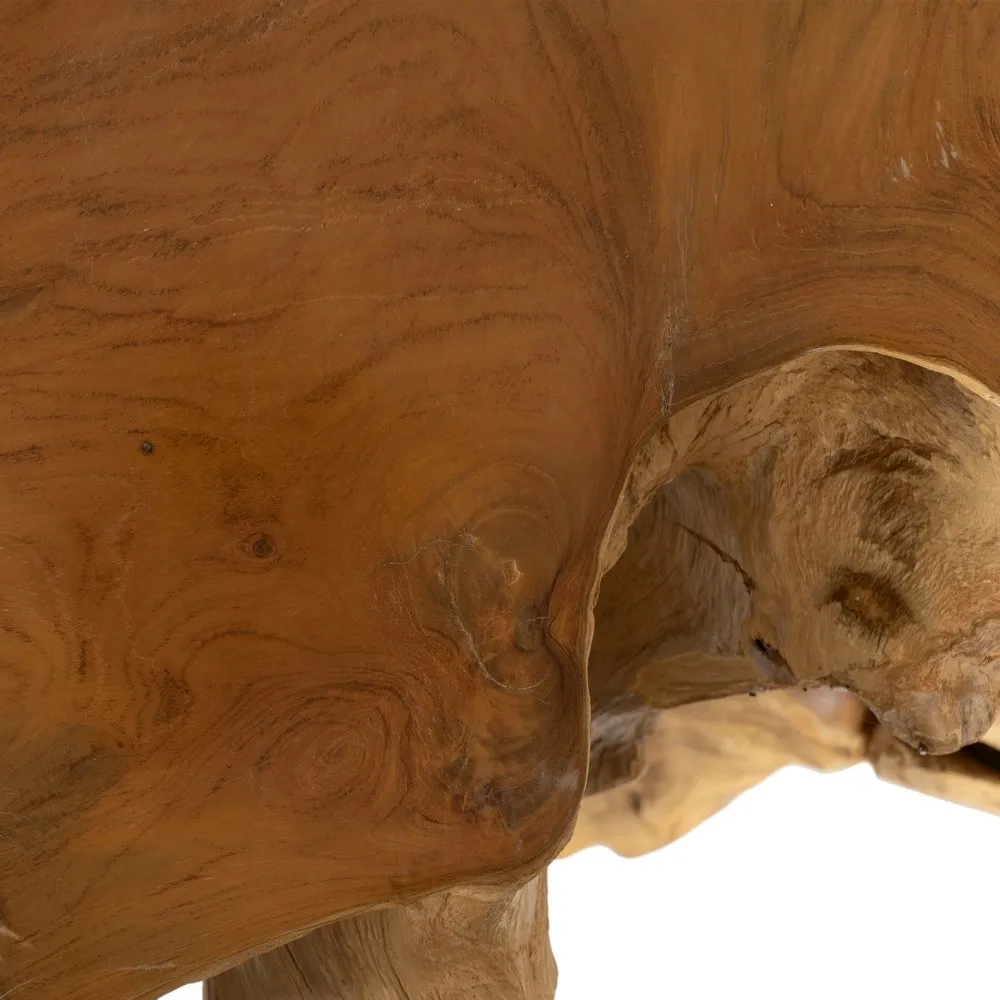 Consola lemn tec natural, culoare lemn natural - creativdeco.ro [6]