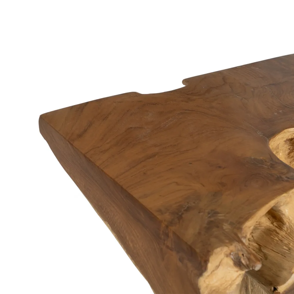 Consola lemn tec natural, culoare lemn natural - creativdeco.ro [4]