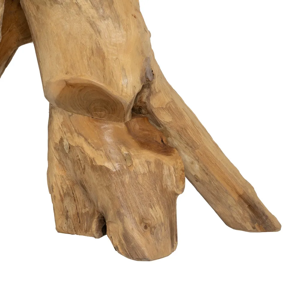 Consola lemn tec natural, culoare lemn natural - creativdeco.ro [5]