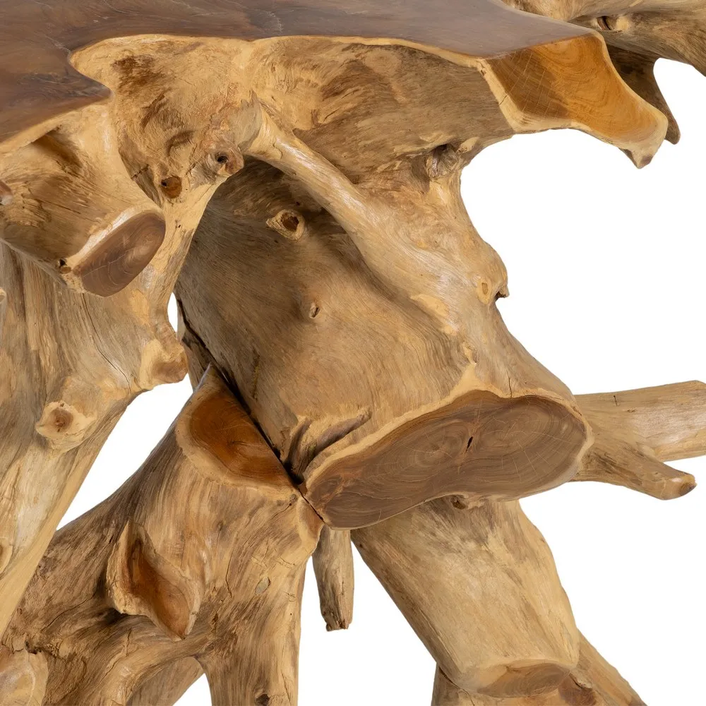 Consola lemn tec natural, culoare lemn natural - creativdeco.ro [10]