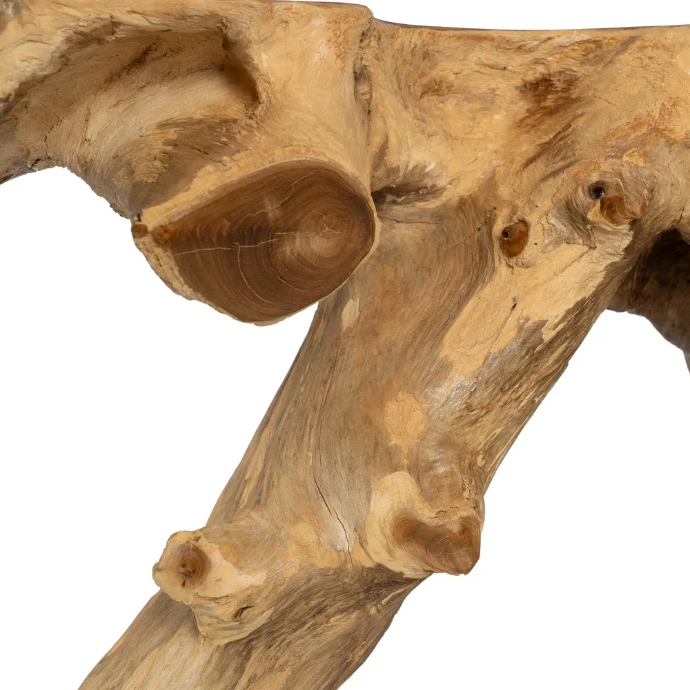 Consola lemn tec natural, culoare lemn natural - creativdeco.ro [8]