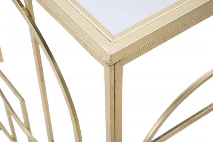 Consola Marie, metal auriu, oglinda - CreativDeco.ro [9]