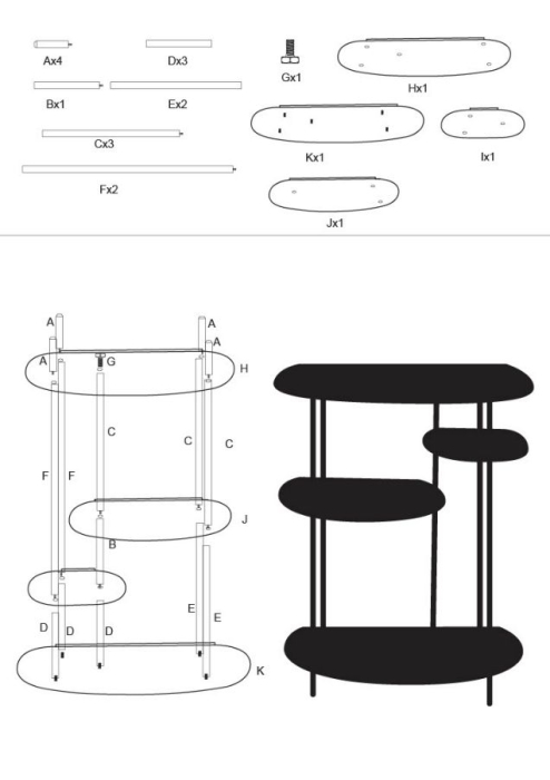 Consola metalica verde petrol 118x34x82 cm [10]
