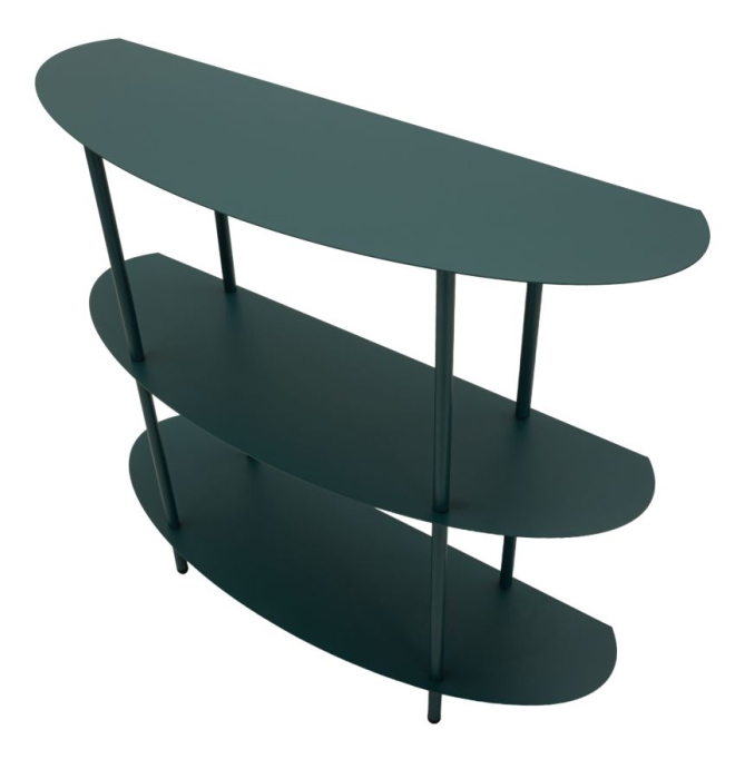 Consola metalica verde petrol 90x28x81 cm [4]