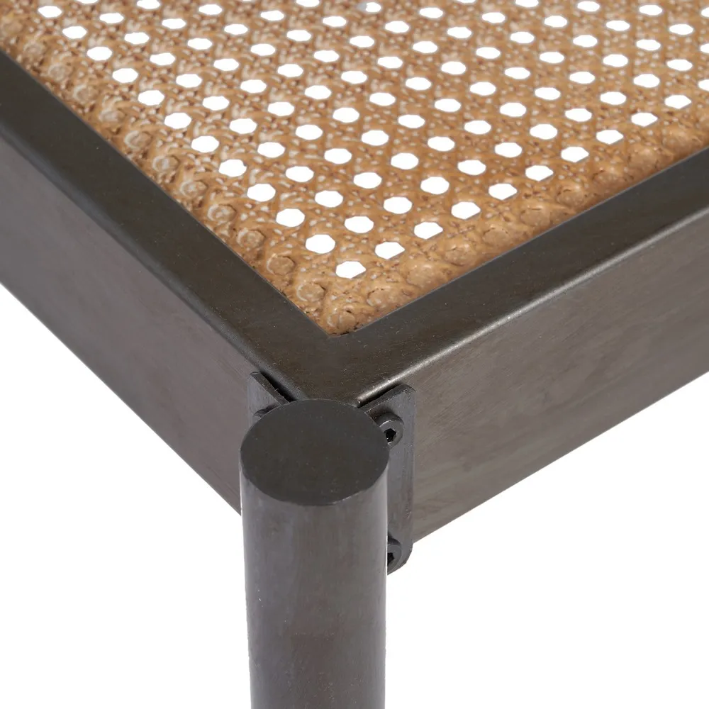Consola Natural-Black, Metal, Negru Bej - creativdeco.ro [5]