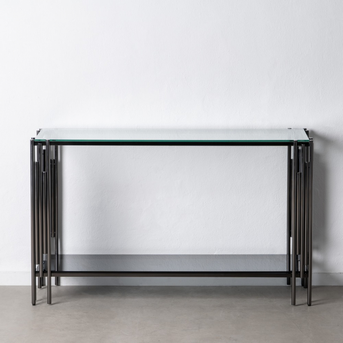 Consola Sticla Oțel CreativDeco - Mobilier Modern cu Aspect Sofisticat [1]