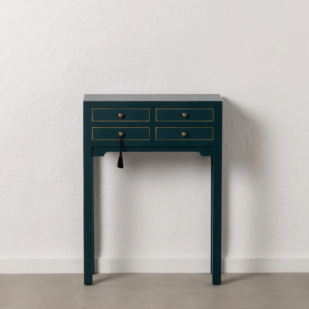 Consola ingusta design oriental albastru-verzui | Mobilier hol [11]