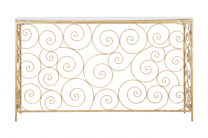 Consola Spiral marmura, auriu alb [3]