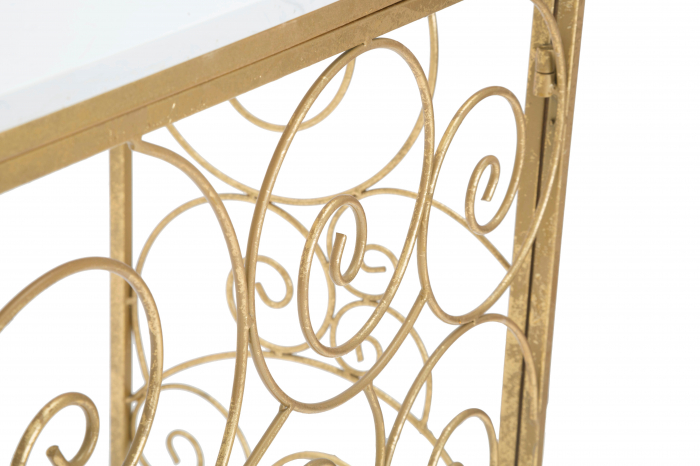 Consola Spiral marmura, auriu alb [7]