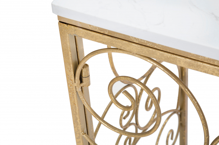 Consola Spiral marmura, auriu alb [8]