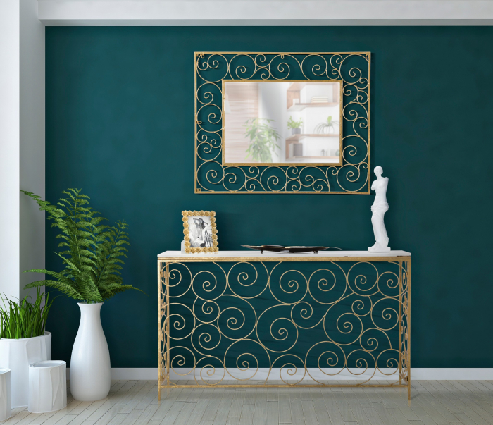 Consola Spiral marmura, auriu alb [2]