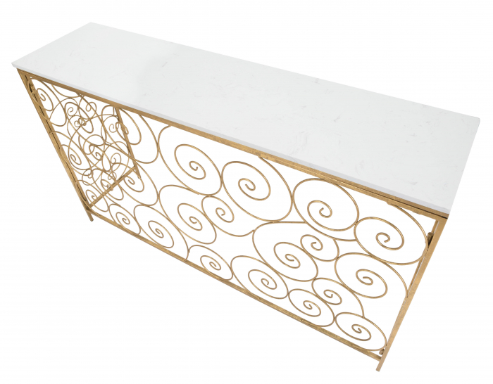 Consola Spiral marmura, auriu alb [5]