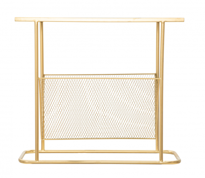 Consola suport reviste, auriu - creativdeco.ro [6]