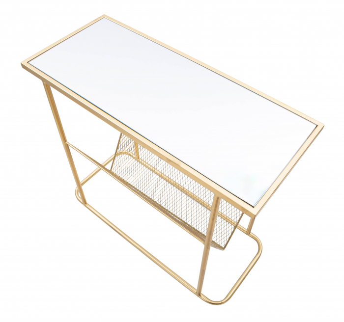 Consola suport reviste, auriu - creativdeco.ro [3]