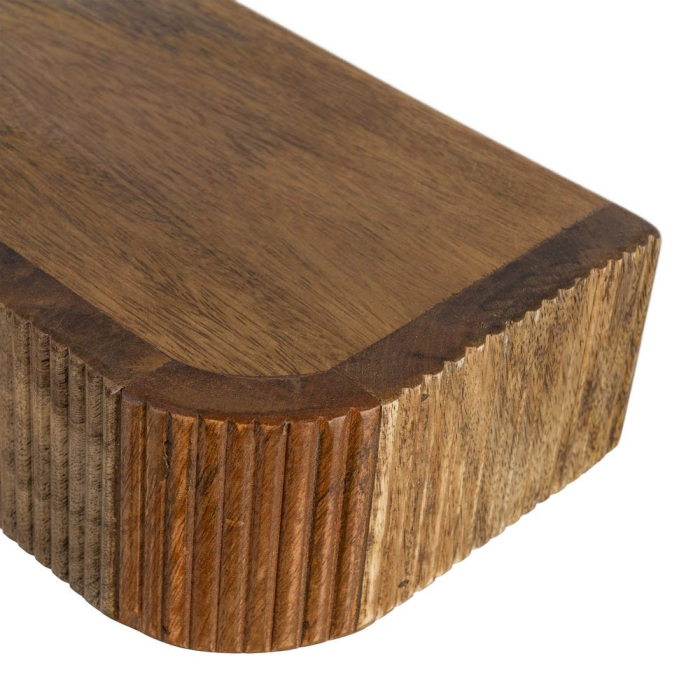 Consolă suspendată din lemn de mango cu front striat [5]