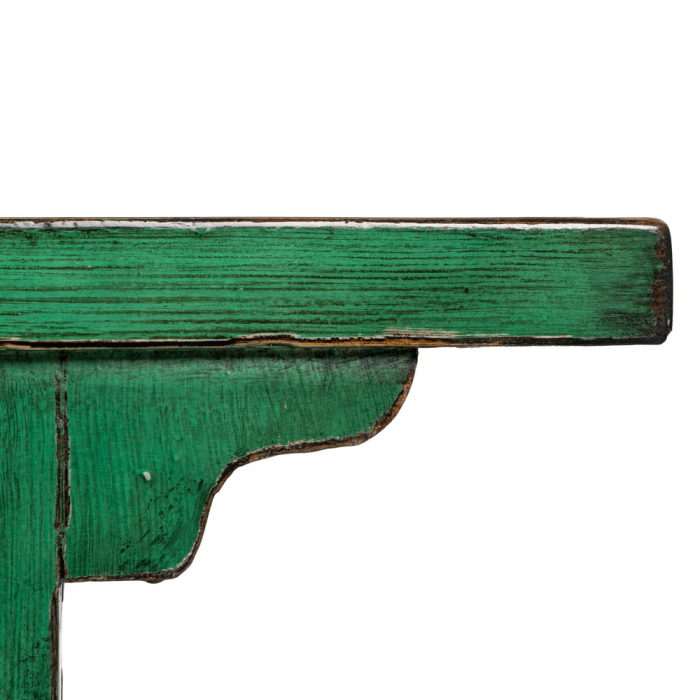 Consola Verde Antichizata din Lemn de Pin - Accente Vintage CreativDeco [8]