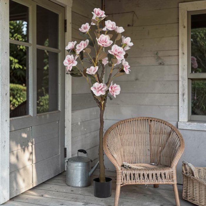 Copac artificial Magnolie roz | Arbori artificiali eleganti [2]
