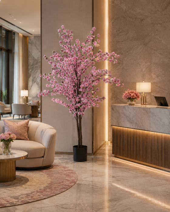 Copac artificial Piersic inflorit | Pomi artificiali decorativi [2]