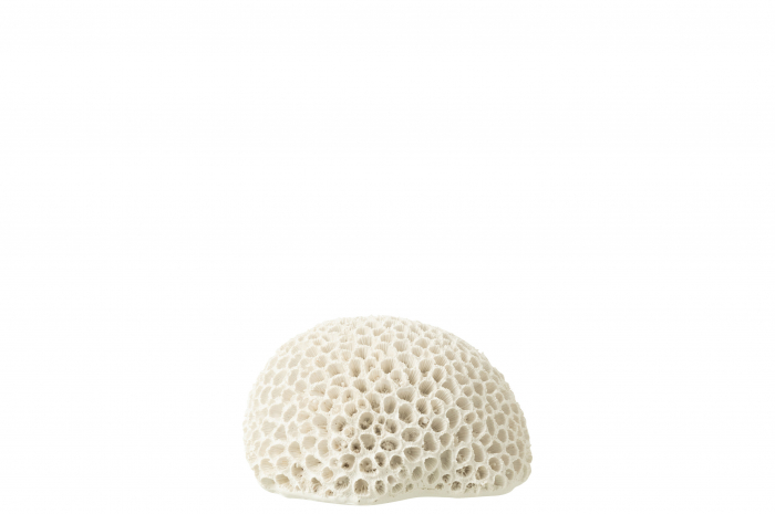 Coral rotund, polirasina, alb - CreativDeco.ro [5]