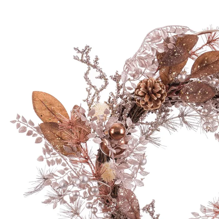 Coroana de Craciun eleganta cu detalii argintii - CreativDeco [2]