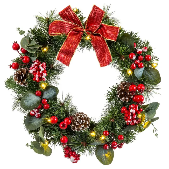 Coronita Festiva cu LED-uri CreativDeco - Accesoriu Ideal pentru Decorul de Craciun [1]