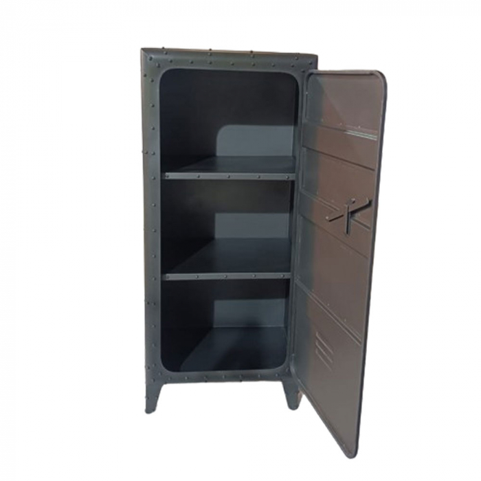 Corp de depozitare Safe metalic gunmetal – stil industrial statement [2]