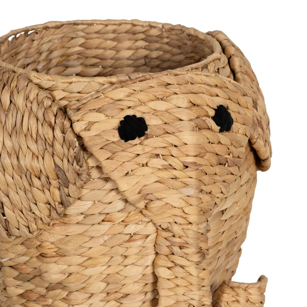 Coș de Depozitare cu Capac Elefant- Prietenii Animalelor | solutii organizare jucării| CreativDeco [6]