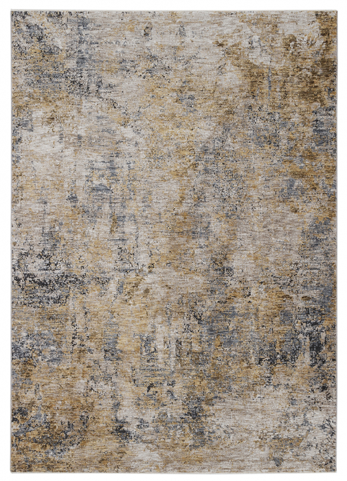 Covor abstract modern albastru bej|Covoare versatile premium [1]