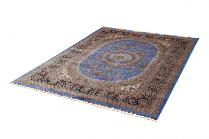 Covor persan albastru Qoum Shah|Covoare orientale clasice [4]