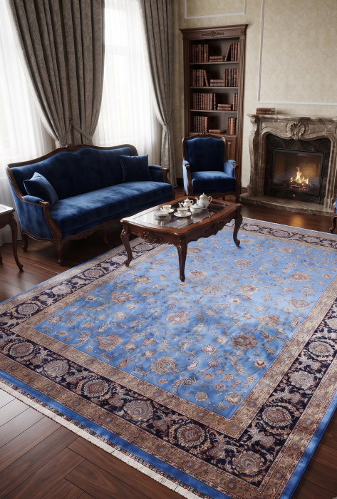 Covor persan albastru premium|Covoare orientale traditionale [2]