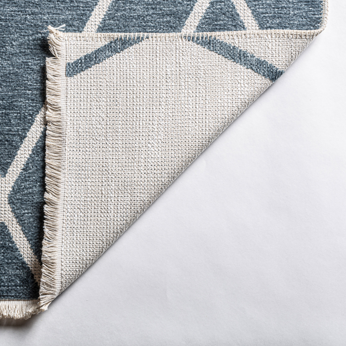 Covor albastru geometric|Covoare contemporane mari [5]