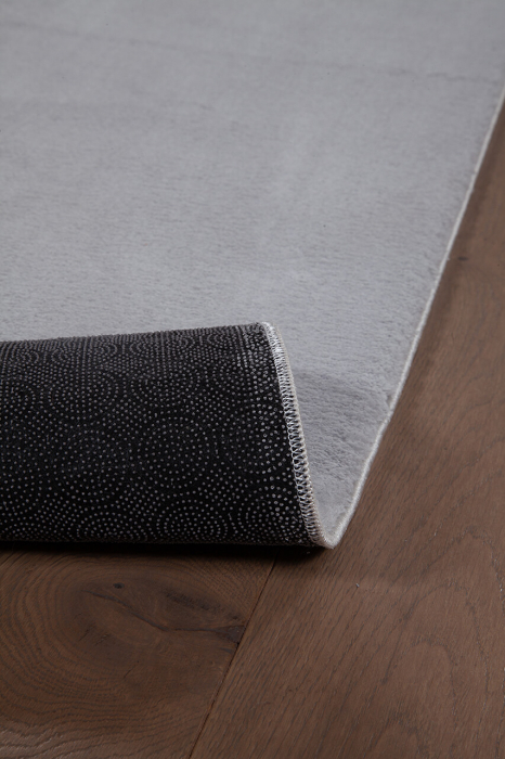 Covor modern minimalist argintiu|Covoare pufoase premium [5]