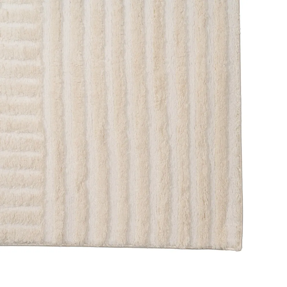 Covor Bej cu Model Geometric | Covoare Versatile | CreativDeco [3]
