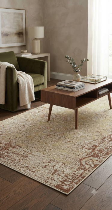 Covor vintage mare bej|Covoare elegante [2]