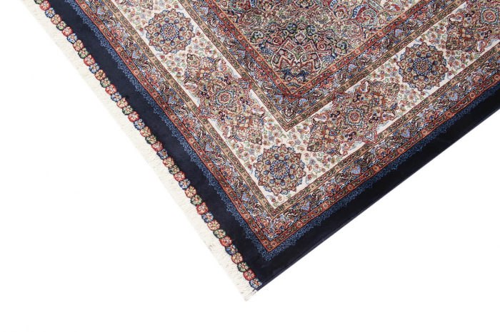 Covor persan bleumarin Qoum Shah|Covoare orientale clasice [2]