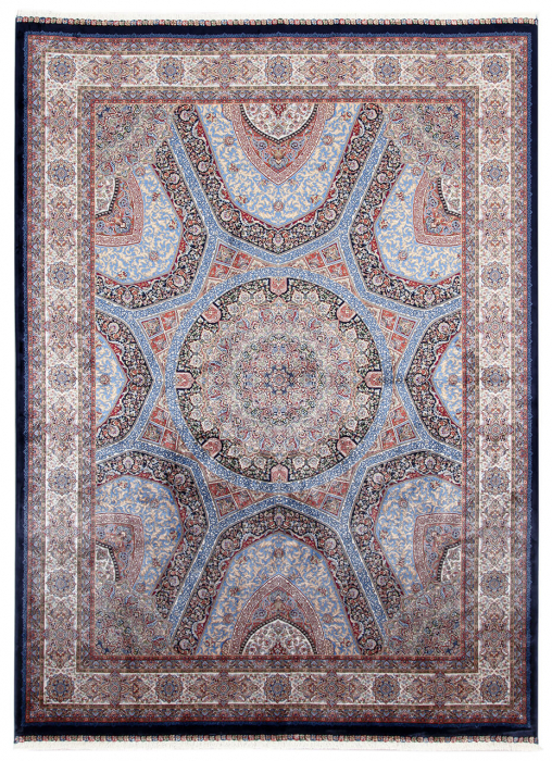 Covor persan bleumarin Qoum Shah|Covoare orientale clasice [1]