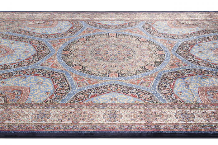 Covor persan bleumarin Qoum Shah|Covoare orientale clasice [3]