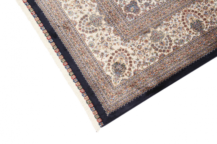 Covor persan bleumarin mare Qoum Shah|Covoare orientale de lux [2]