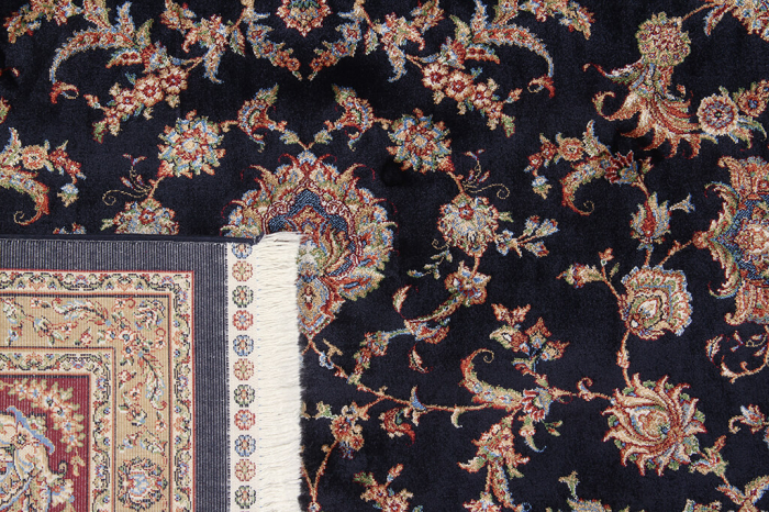 Covor persan bleumarin Qoum Shah|Covoare orientale mari [5]